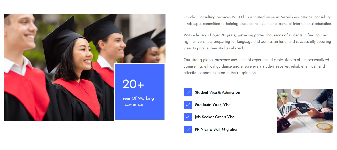 Educlid Consultancy Website